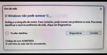 Como Resolver o Erro “0x80070035: Não é Possível Conectar Este Computador na Rede”