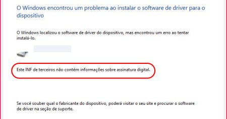 Este inf de terceiros não contém informações sobre assinatura digital